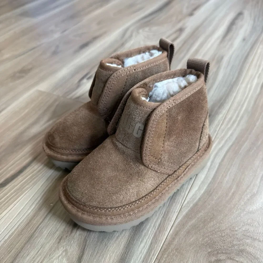 UGG Chestnut Brown Suede Neumel EZ-Fit Boots Size 7